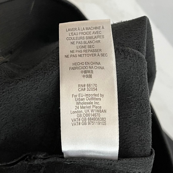 Free People Faux Leather Pants Size 30 Skinny Pull On Black Spitfire Shiny EUC - Picture 8 of 8